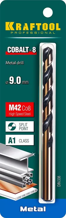 Сверла по металлу HSS-Co 29656-9 купить в Нижневартовске