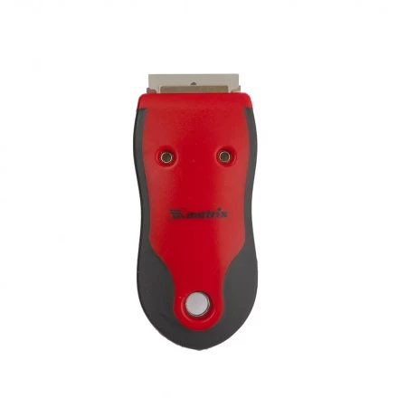 Скребок, выдвижное лезвие, обрезиненный корпус из нержавеющей стали 3 запас.  лезвия MATRIX 79544 купить в Нижневартовске