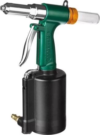 Заклепочник пневматический KRAFTOOL INDUSTRIE-PNEUMO для заклёпок из алюминия, стали, нерж. стали, d=2,4 / 3,2 / 4,0 / 4,8 / 6,4 мм 31185_z01 купить в Нижневартовске