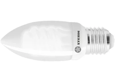 Лампа компактная люминесцентная свечка 9W 2700K E27 8000ч Stern 90962