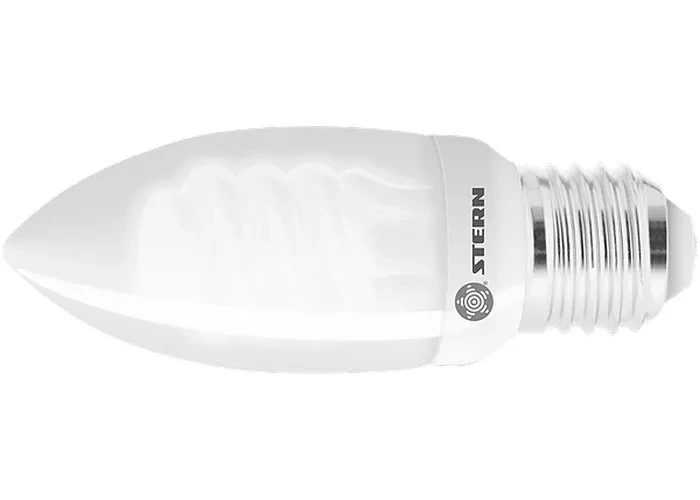 Лампа компактная люминесцентная свечка 9W 2700K E27 8000ч Stern 90962 купить в Нижневартовске