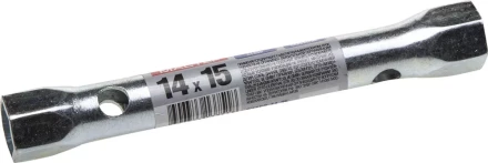 Ключ торцовый ЗУБР "МАСТЕР", трубчатый двухсторонний, прямой, 14х15мм 27162-14-15 купить в Нижневартовске