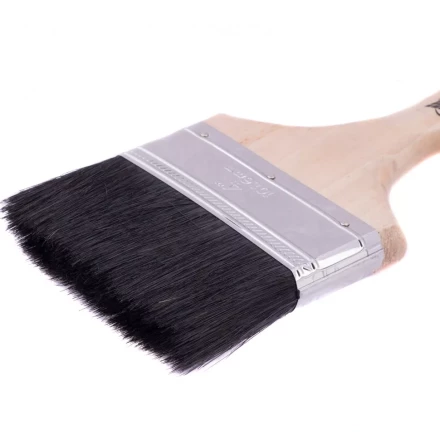 Кисть плоская натуральная черная щетина деревянная ручка размер 4 Mtx 82643 купить в Нижневартовске