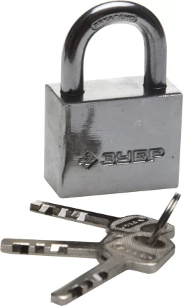 Замок ЗУБР "МАСТЕР" навесной, стальной корпус, закаленная дужка, 40мм 3710-40_z01 купить в Нижневартовске