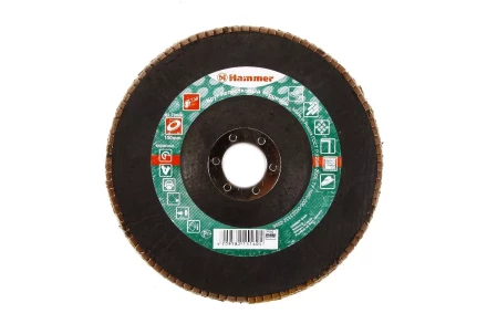 Круг Лепестковый Торцевой (КЛТ) HAMMER КЛТ 1 Ф150х22 Р60 213-011 купить в Нижневартовске