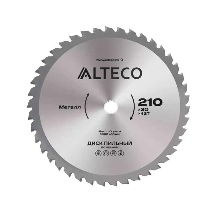 Диск пильный по металлу ALTECO 210x30x42T 83052 купить в Нижневартовске
