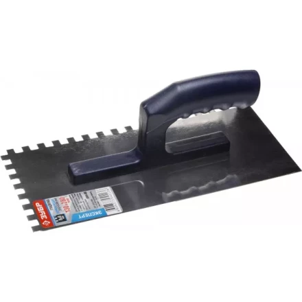 Гладилка ЗУБР нержавеющая с пластиковой ручкой, зубчатая, 8х8мм 0804-08 купить в Нижневартовске