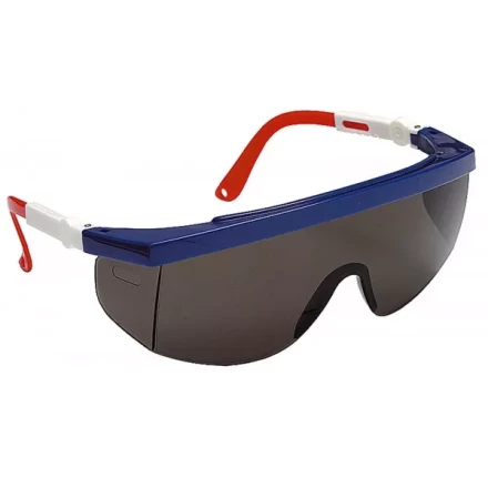 Очки STAYER защитные с регулируемыми по длине и углу наклона дужками, поликарбонатные затемненные линзы 2-110483 купить в Нижневартовске