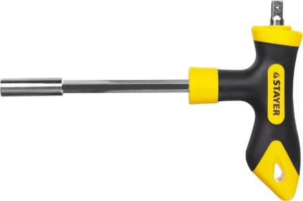 Набор STAYER "MASTER" "HERCULES": Отвертка реверсивная, Т-образная отвертка-битодержатель, адаптер для торц голов, 43 предм 25084-H43 купить в Нижневартовске