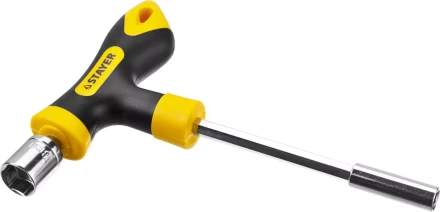 Набор STAYER "MASTER" "HERCULES": Отвертка реверсивная, Т-образная отвертка-битодержатель, адаптер для торц голов, 43 предм 25084-H43 купить в Нижневартовске