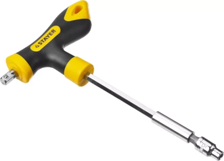 Набор STAYER "MASTER" "HERCULES": Отвертка реверсивная, Т-образная отвертка-битодержатель, адаптер для торц голов, 43 предм 25084-H43 купить в Нижневартовске