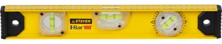 Уровень STAYER "MASTER" "I-Bar" РЕЛЬС двутавровый, 3 противоударных ампулы (1 поворотная на 360 град), линейка, 40см 3470-040_z01 купить в Нижневартовске