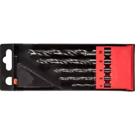 ЗУБР. Набор сверл спиральных по дереву с М-образной заточкой, сталь 65Г, 5шт: 4-5-6-8-10мм 29421-H5 купить в Нижневартовске