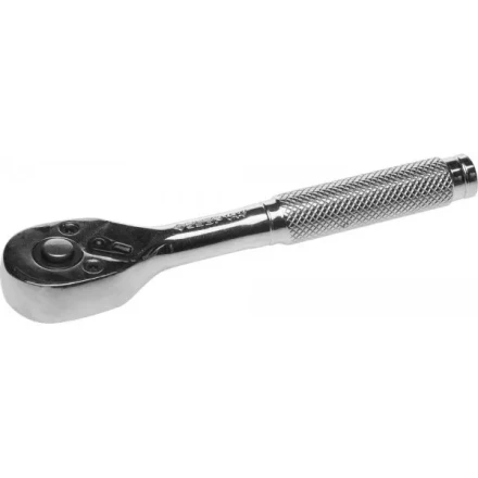 Трещотка для торцовых головок ЗУБР "МАСТЕР", Сr-V сталь, 72 зубца, цельнометаллическая, 1/4" 27739-1/4 купить в Нижневартовске