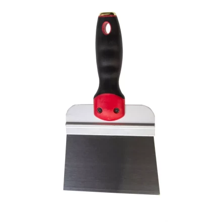 Шпатель фасадный из нержавеющей стали Matrix, 150 мм, двухкомпонентная ручка, широкое полотно, 85509 купить в Нижневартовске