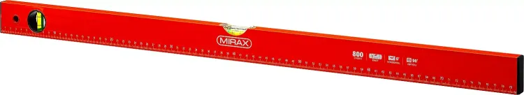Уровень коробчатый MIRAX, 2 ампулы, крашеный, 800мм 34602-080_z02 купить в Нижневартовске