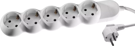 Удлинитель ЗУБР "МАСТЕР" электрический, ПВС сечение 1кв мм, заземл, 5 гнезд, макс мощн 3500Вт, 3м 55058-3 купить в Нижневартовске