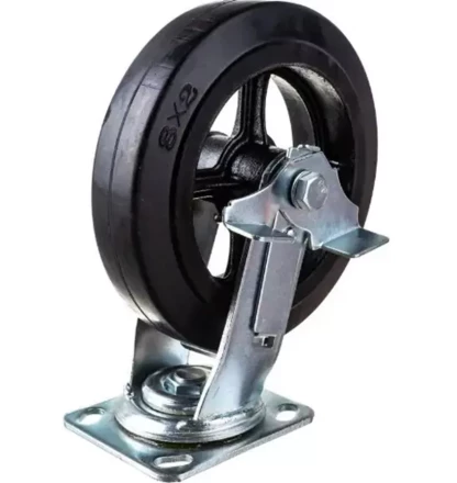Колесо большегрузное поворотное SCdb 80 200 мм обрезиненное с тормозом РФ 1030005 купить в Нижневартовске