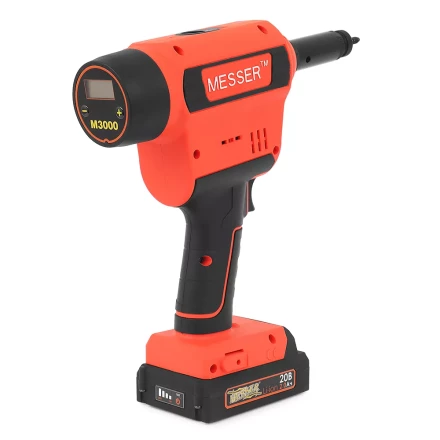 Аккумуляторный резьбовой заклепочник Messer M3000 с электронной системой настройки сжатия и счетчиком купить в Нижневартовске