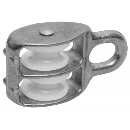 Блок ЗУБР двойной, оцинкованный, нейлоновый шкив, 6x20мм, 1 шт 4-304596-20 купить в Нижневартовске