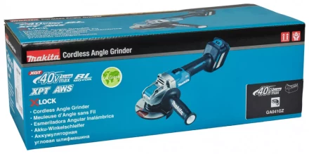 Угловая шлифовальная машина 125мм Makita GA041GZ01, 40V, без АКБ и ЗУ купить в Нижневартовске