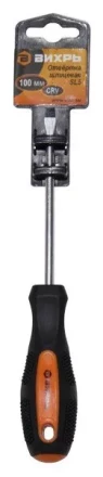Отвёртка шлицевая SL5 100 мм Вихрь купить в Нижневартовске