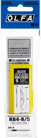 Лезвия OLFA закругленные для ножа AK-4, 6(8)х38х0,45мм, 5шт OL-KB4-R/5 купить в Нижневартовске