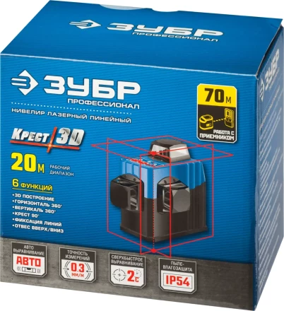 Нивелиры лазерные Крест-3D 360 3 перпендикулярные плоскости серия ПРОФЕССИОНАЛ купить в Нижневартовске