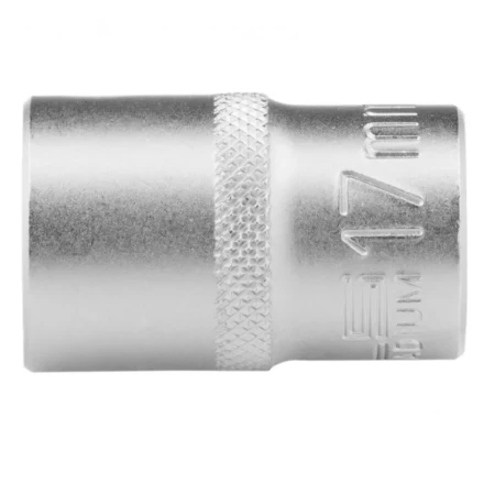 Головка торцевая 17 мм двенадцатигранная CrV под квадрат 1/2 хромированная Stels 13662 купить в Нижневартовске