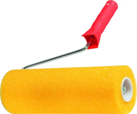 Валик "СТРУКТУРНЫЙ" поролоновый с ручкой "гладкий" 230 мм D - 80 мм  MATRIX 80220 купить в Нижневартовске