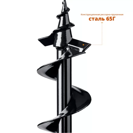 ЗУБР d 100 мм, грунт, шнек для мотобуров (7051-10) купить в Нижневартовске