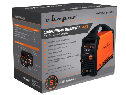 Сварочный инвертор Сварог PRO TIG 200 P DSP AC/DC (E201) купить в Нижневартовске