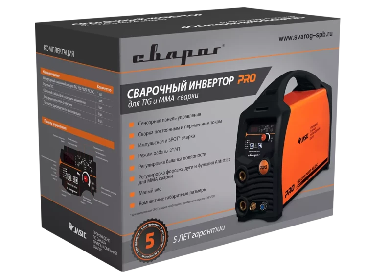 Сварочный инвертор Сварог PRO TIG 200 P DSP AC/DC (E201) купить в Нижневартовске