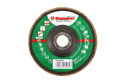 Круг Лепестковый Торцевой (КЛТ) HAMMER КЛТ 1 Ф150х22 Р80 213-012 купить в Нижневартовске