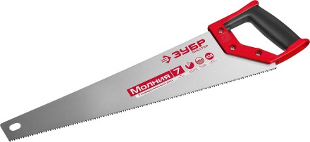 Ножовка универсальная (пила) ЗУБР МОЛНИЯ-7 450 мм, 7 TPI, закалка, рез вдоль и поперек волокон, для средних заготовок, фанеры, ДСП, МДФ 1537-45_z01 купить в Нижневартовске