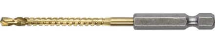 ЗУБР. Сверло фрезеровальное по дереву и тонкому листовому металлу, шестигранный хвостовик 1/4", 4х75мм 29966-04 купить в Нижневартовске