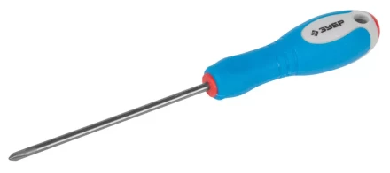 Отвертка ЗУБР, Cr-V сталь, трехкомпонентная рукоятка, цветовая индикация типа шлица, PH №0, 75мм 25252-0-075_z01 купить в Нижневартовске