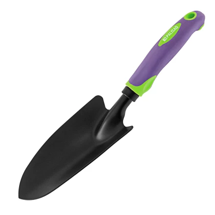 Совок посадочный широкий, 85х335 мм, стальной, обрезиненная эргономичная рукоятка, LSR1, Palisad 62060 купить в Нижневартовске