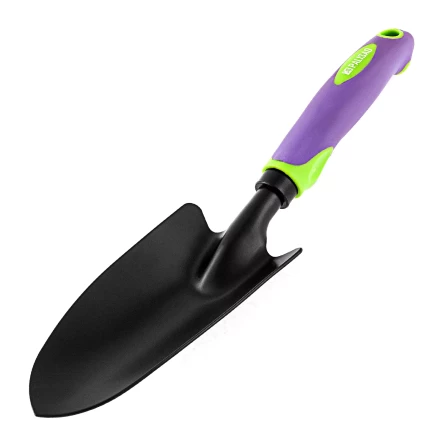 Совок посадочный широкий, 85х335 мм, стальной, обрезиненная эргономичная рукоятка, LSR1, Palisad 62060 купить в Нижневартовске