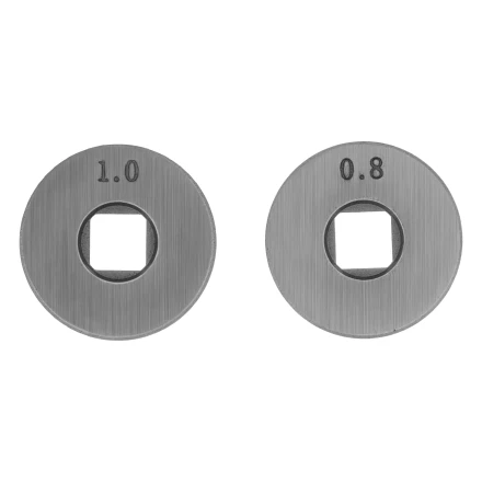 Подающий ролик, U профиль зубчатый под флюсовую проволоку 0,8-1мм посадка квадрат, 2 шт Denzel 93653 купить в Нижневартовске