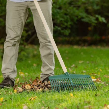 Грабли веерные пластиковые Сибртех, 420 мм, 22 плоских зуба, без черенка, Россия, 617055 купить в Нижневартовске