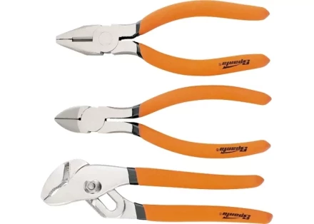 Набор губцевого инструмента из 3-х предметов №2 плоскогубцы, бокорезы, клещи переставные SPARTA 13545 купить в Нижневартовске