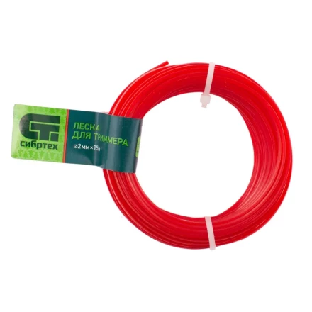 Леска для триммера треугольная, 2.0 мм х 15 м, Россия Сибртех 961635 купить в Нижневартовске