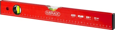 Уровень коробчатый MIRAX, 2 ампулы, крашеный, 400мм 34602-040_z02 купить в Нижневартовске
