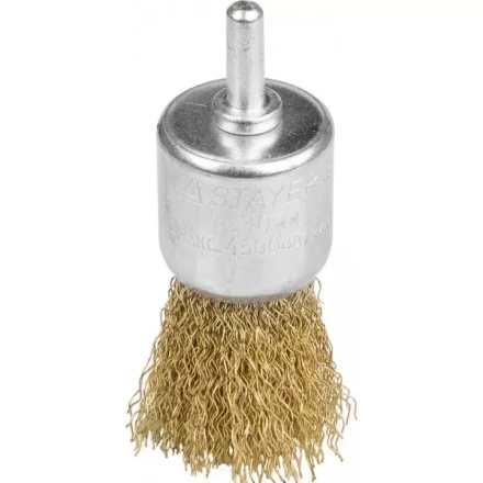 STAYER "PROFESSIONAL". Щетка кистевая для дрели, витая стальная проволока 0,3мм, 30мм 35113-30 купить в Нижневартовске