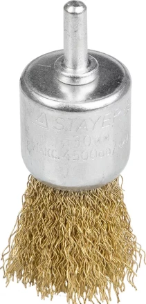 STAYER "PROFESSIONAL". Щетка кистевая для дрели, витая стальная проволока 0,3мм, 30мм 35113-30 купить в Нижневартовске