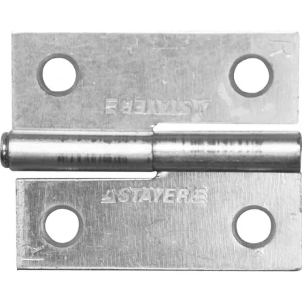Петля дверная STAYER "MASTER" разъемная, цвет белый цинк, правая, 50мм 37613-50-1R купить в Нижневартовске
