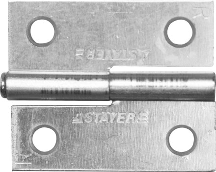 Петля дверная STAYER &quot;MASTER&quot; разъемная, цвет белый цинк, правая, 50мм 37613-50-1R купить в Нижневартовске