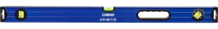 Уровень СИБИН коробчатый усиленный, утолщенный профиль, 2 фрезерованные поверхности, 3 противоударных ампулы (1 поворотная на 360 град), с ручками, 34609-080 купить в Нижневартовске