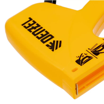 Степлер пластиковый, скобы в комплекте, тип 53, 6-10 мм Denzel 40221 купить в Нижневартовске